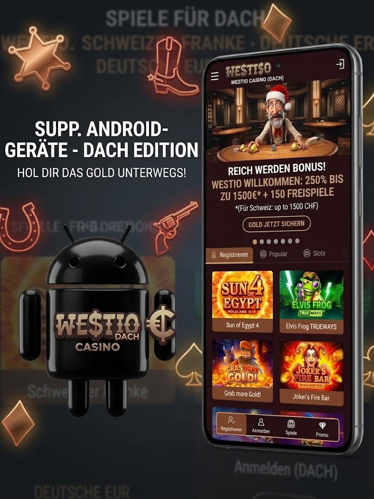 Weetoo Casino app display featuring various casino games and navigation menu.